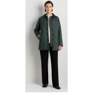 New! Quince Wm's Featherless Quilted Jacket with Hood Verdant Pine Sz XS #119